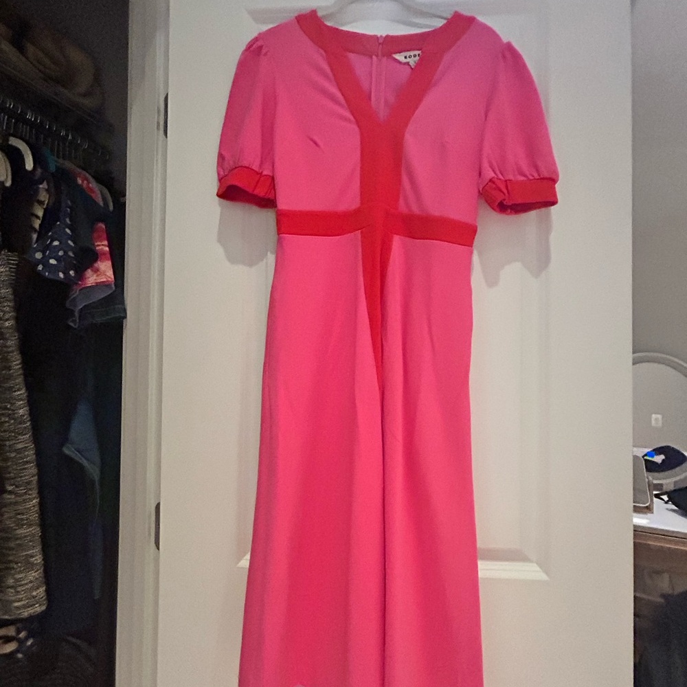 Boden NWT Pink and Red Women's Dress